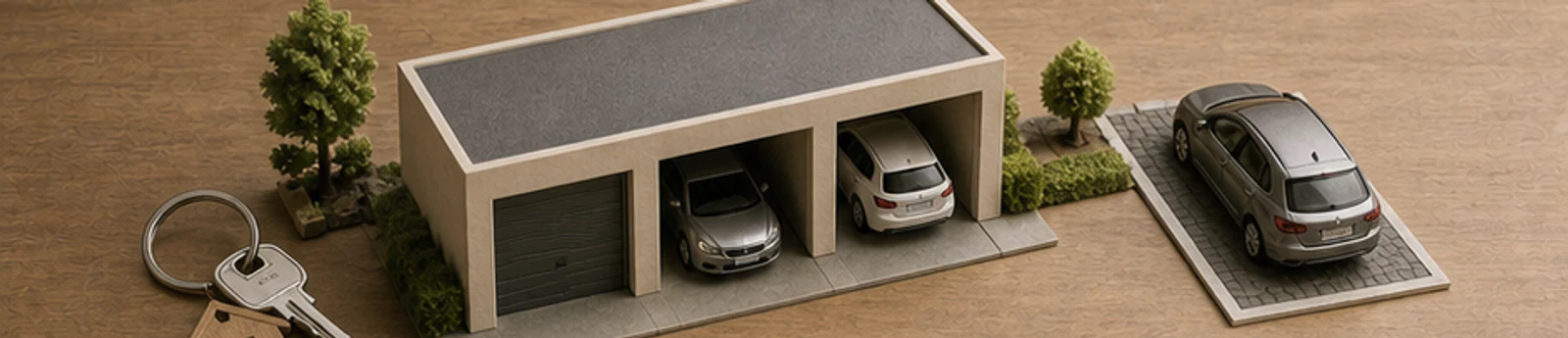 Editoriales Mietana-Motiv zu Garage und Stellplatz – Grundlagen