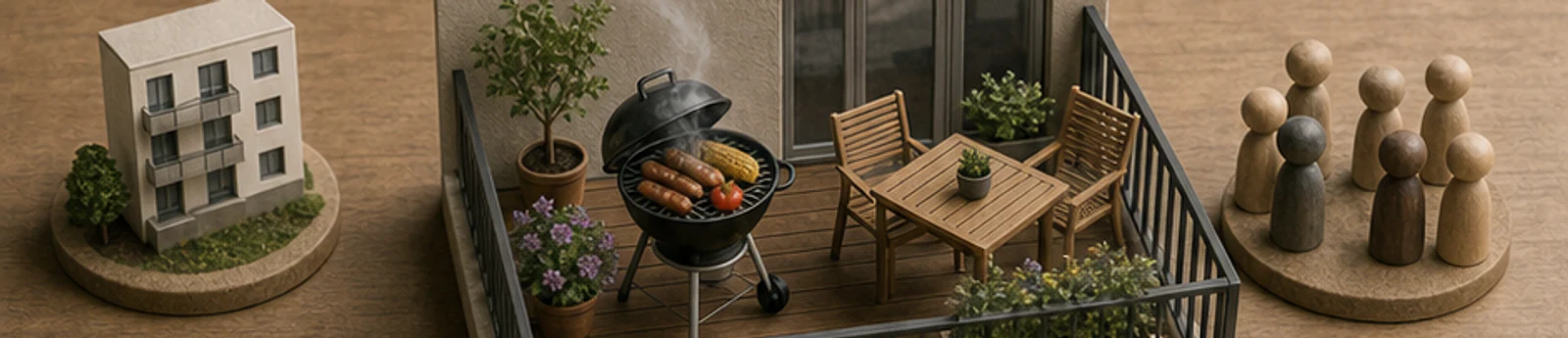 Editoriales Mietana-Motiv zu Grillen und Nutzung des Balkons – Grundlagen
