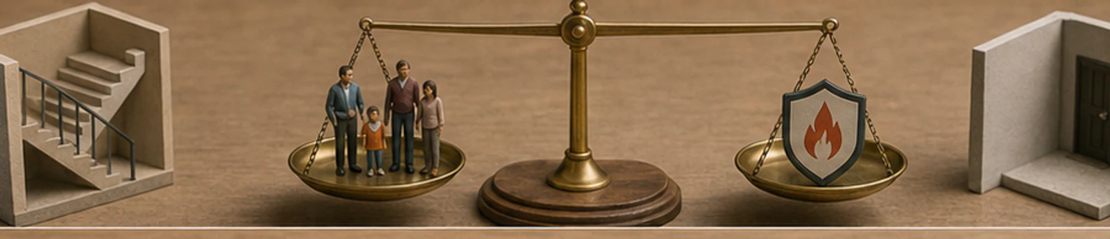 Editoriales Mietana-Motiv zu Kinderwagen und Gegenstände im Treppenhaus – Rechte & Grenzen
