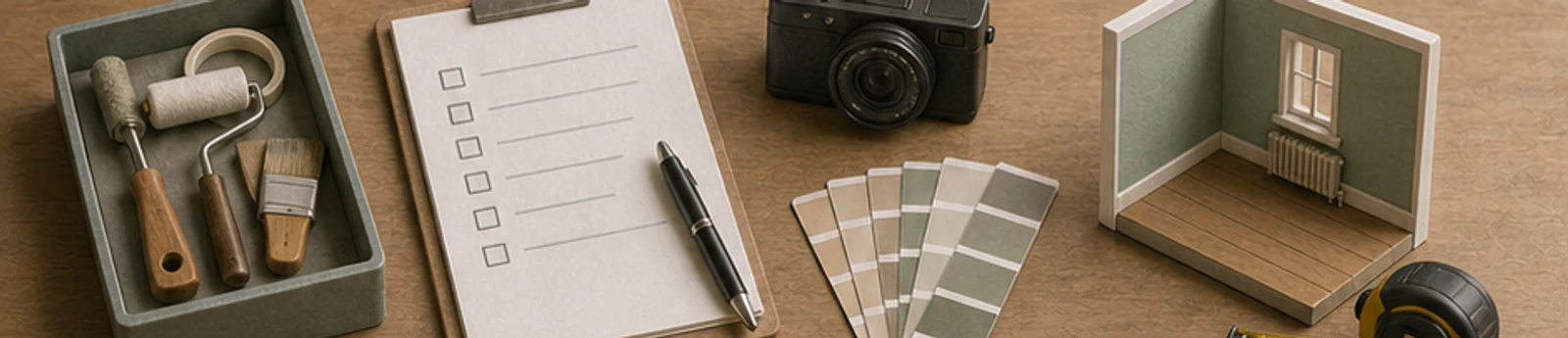 Editoriales Mietana-Motiv zu Schönheitsreparaturen im Mietvertrag – Checkliste