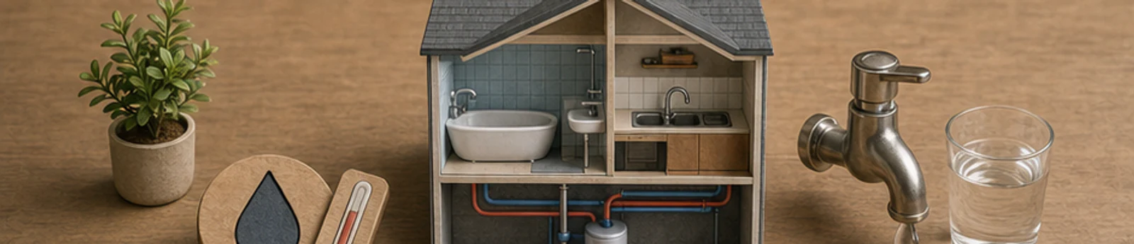 Editoriales Mietana-Motiv zu Warmwasserausfall – Grundlagen